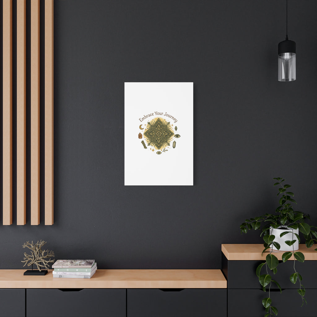 Embrace Your Journey Mandala Canvas | Matte Stretched Wall Art
