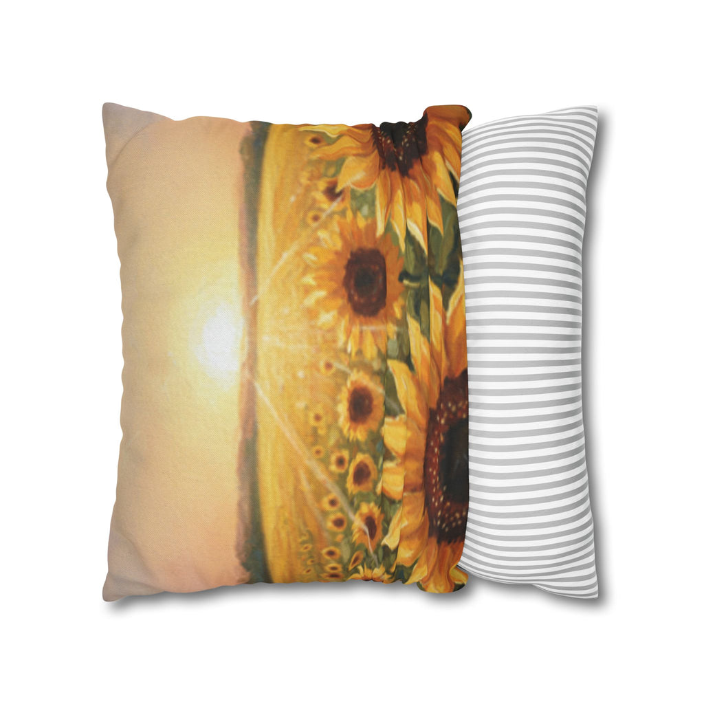 Candy Rain Decorative Pillow Cover — Colorful Retro Candy Art Square Pillowcase