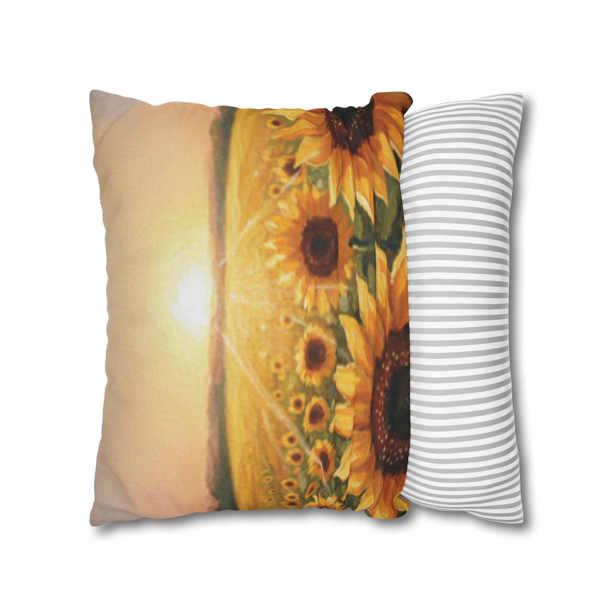 Candy Rain Decorative Pillow Cover — Colorful Retro Candy Art Square Pillowcase