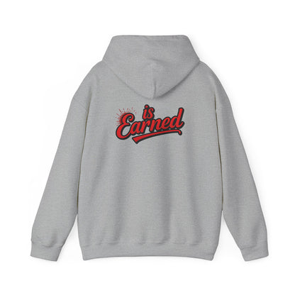 Respect Is Earned Hoodie — Retro Script Motivational Sweatshirt