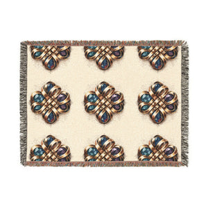 CartersLog Gemstone Woven Cotton Throw Blanket – Colorful Boho Home Decor, 3 Sizes