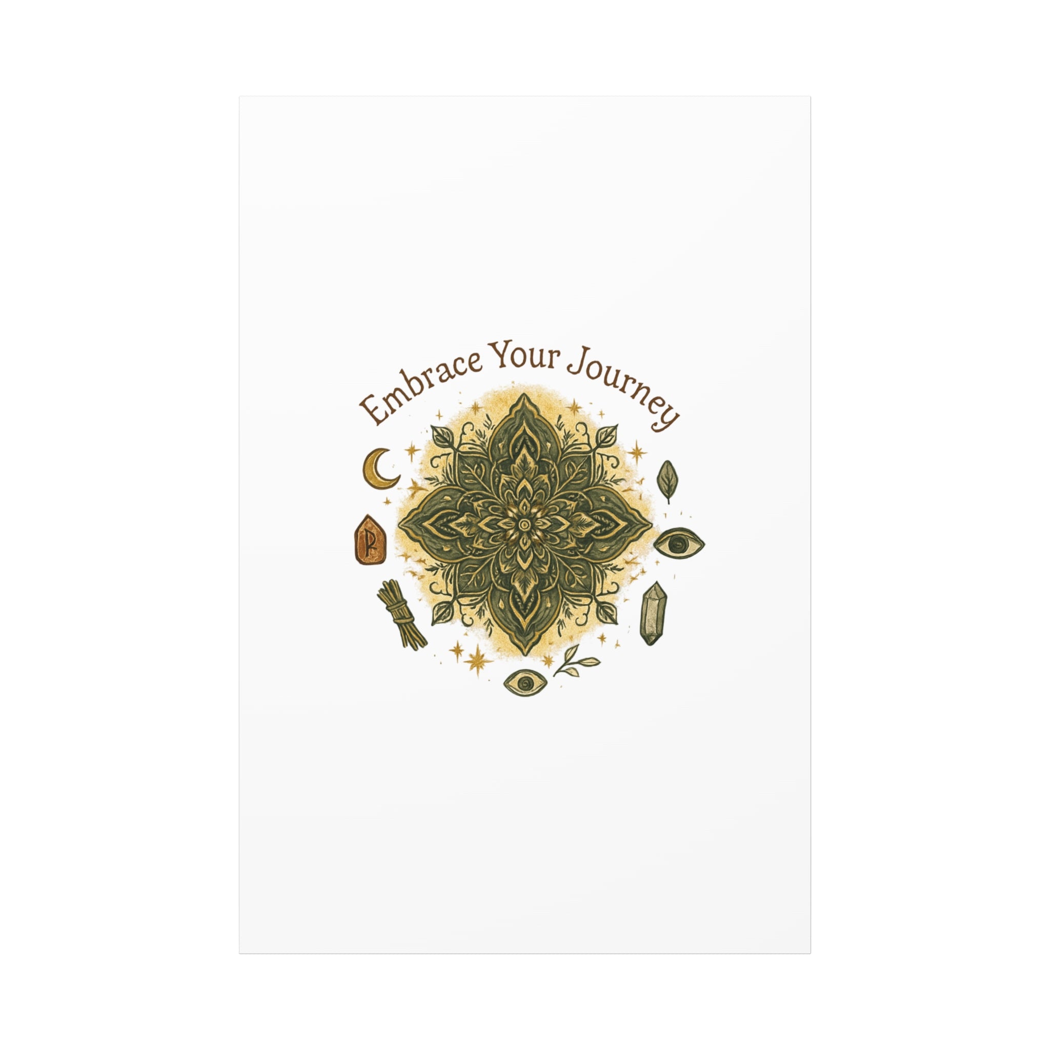 Embrace Your Journey Mandala Canvas | Matte Stretched Wall Art