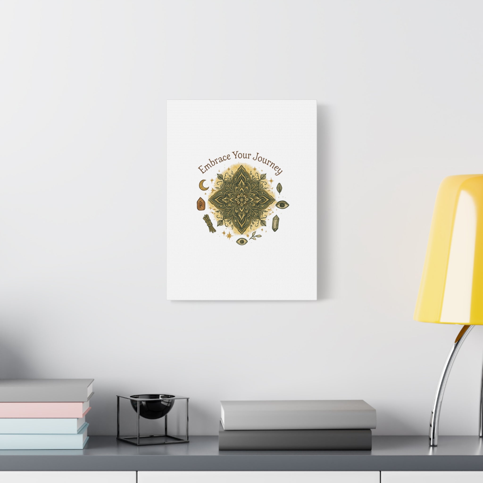 Embrace Your Journey Mandala Canvas | Matte Stretched Wall Art
