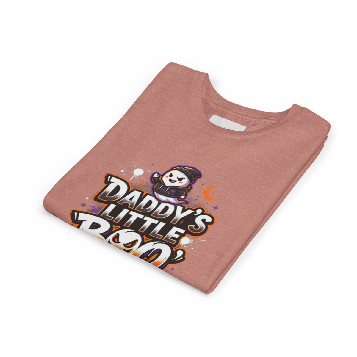 Youth Halloween Tee — “Daddy’s Little Boo” / “Spooky &amp; Unbothered” Kids Costume Shirt