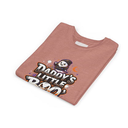Youth Halloween Tee — “Daddy’s Little Boo” / “Spooky &amp; Unbothered” Kids Costume Shirt