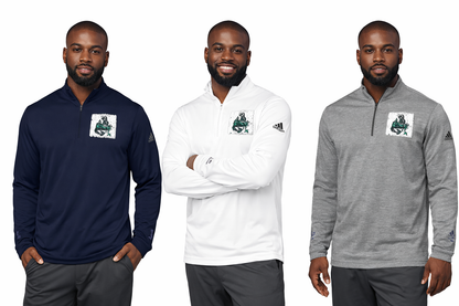 Embroidered Earth Patch Quarter-Zip Pullover