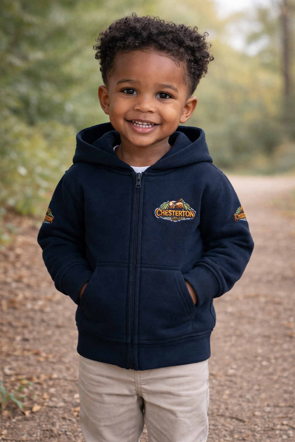 Toddler Zip Hoodie — Cozy Fleece Jacket with Camper Logo (Kids)