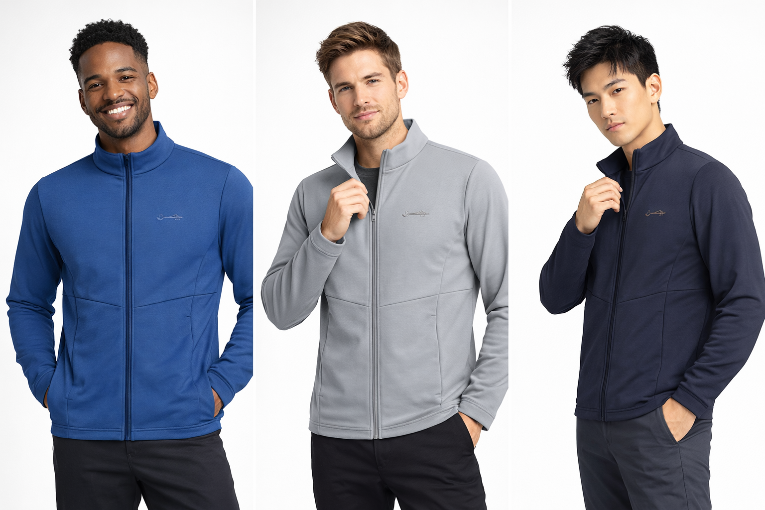 Men's Soft Shell Jacket — Lightweight Windproof Zip-Up