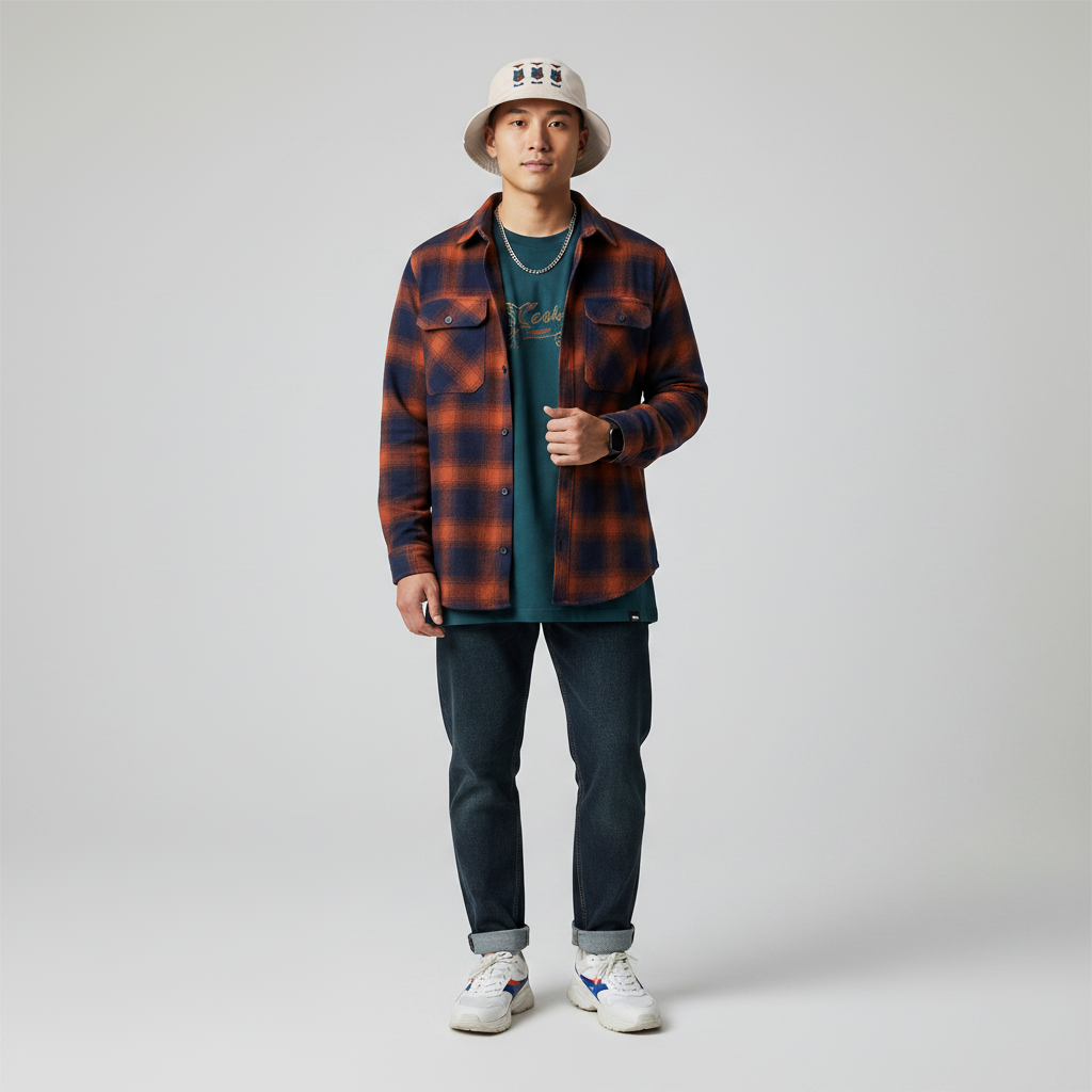 Tribal Geometric Owl Bucket Hat — Colorful Mountain Owl Face Print