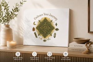 Embrace Your Journey Wall Art — Spiritual Mandala Canvas