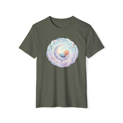 T-Shirt — Dreamy Baby in Cloud Illustration Organic Tee