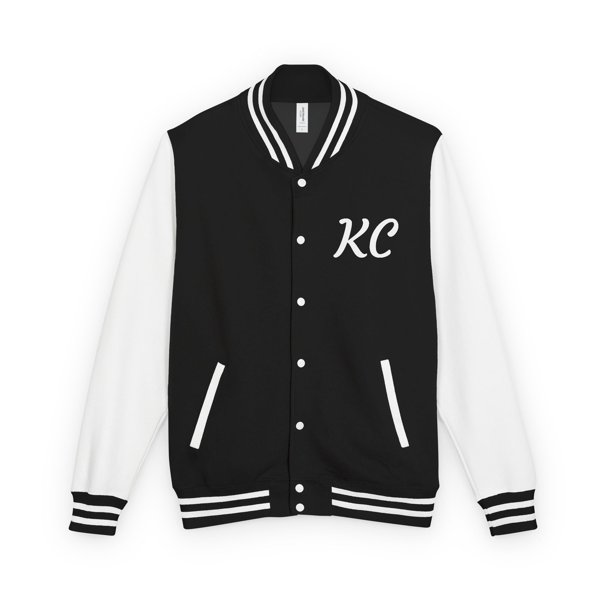 World Is Mine Graffiti Logo Letterman Jacket | KC Chest Monogram
