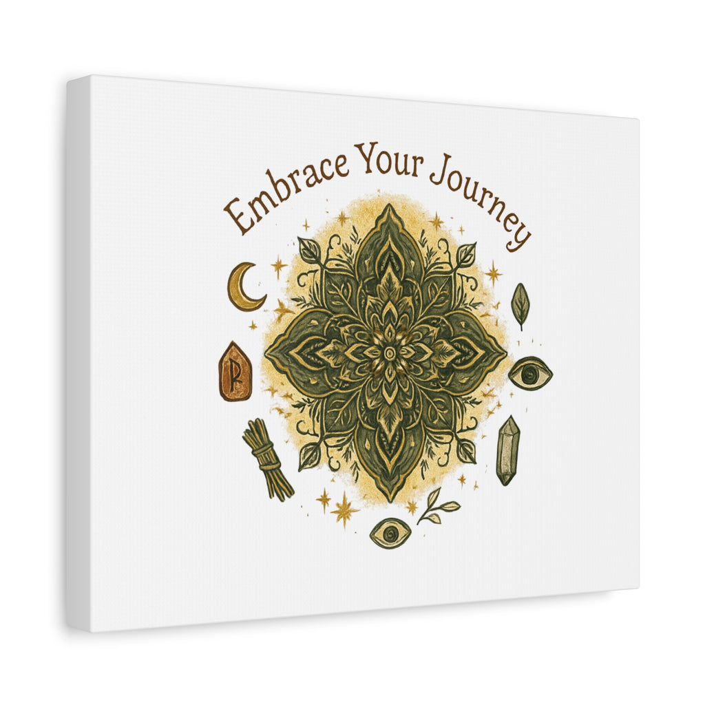 Embrace Your Journey Mandala Canvas | Matte Stretched Wall Art