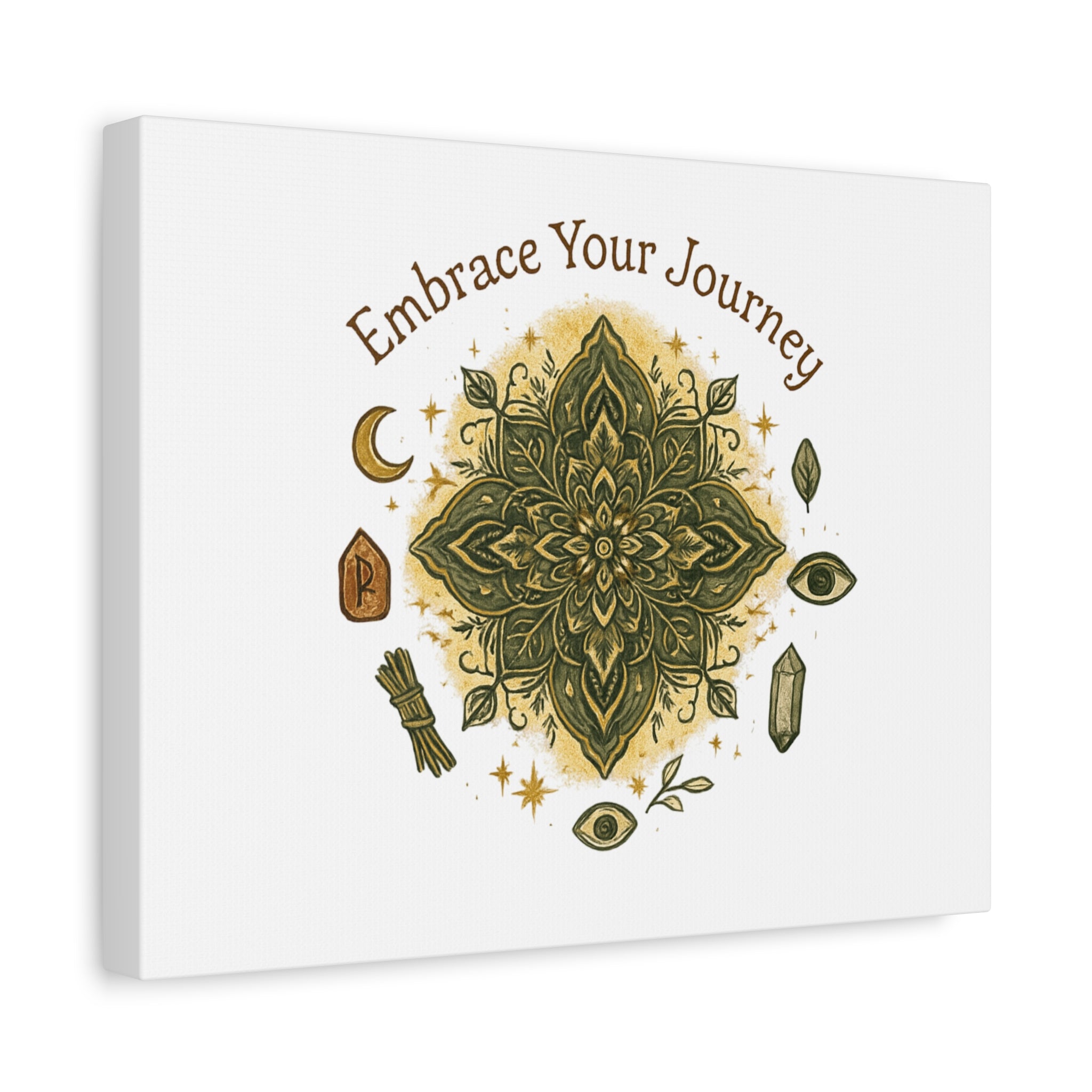 Embrace Your Journey Mandala Canvas | Matte Stretched Wall Art