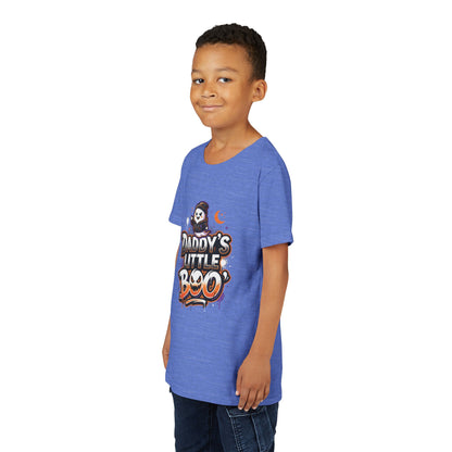 Youth Halloween Tee — “Daddy’s Little Boo” / “Spooky &amp; Unbothered” Kids Costume Shirt