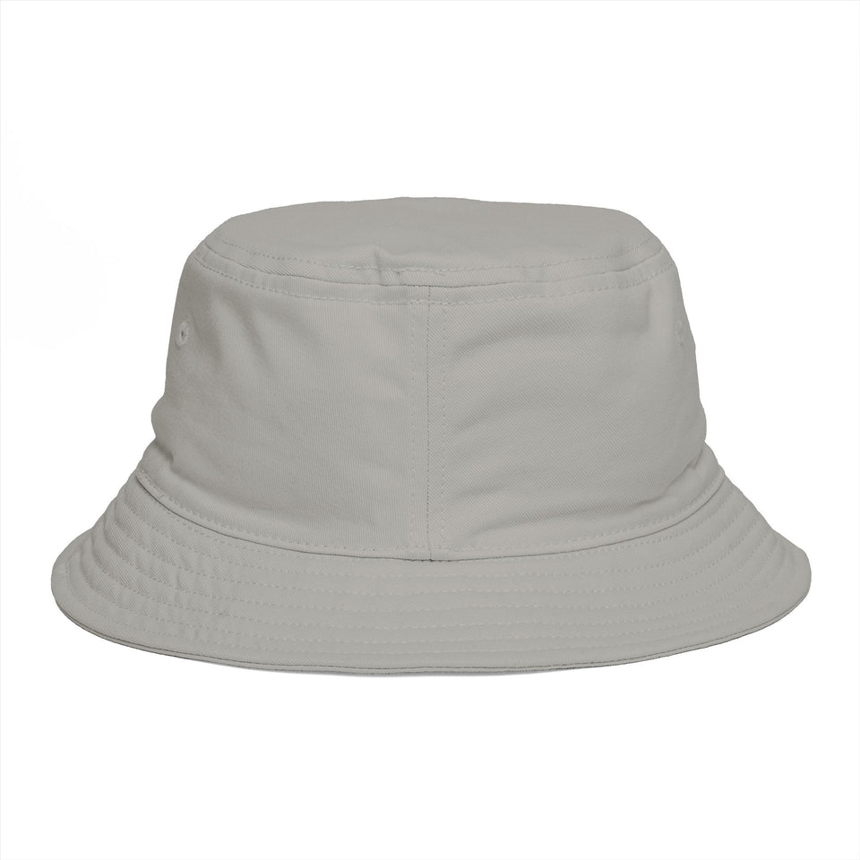 Tribal Geometric Owl Bucket Hat — Colorful Mountain Owl Face Print