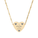 Engraved Heart Necklace — Personalized Love Pendant