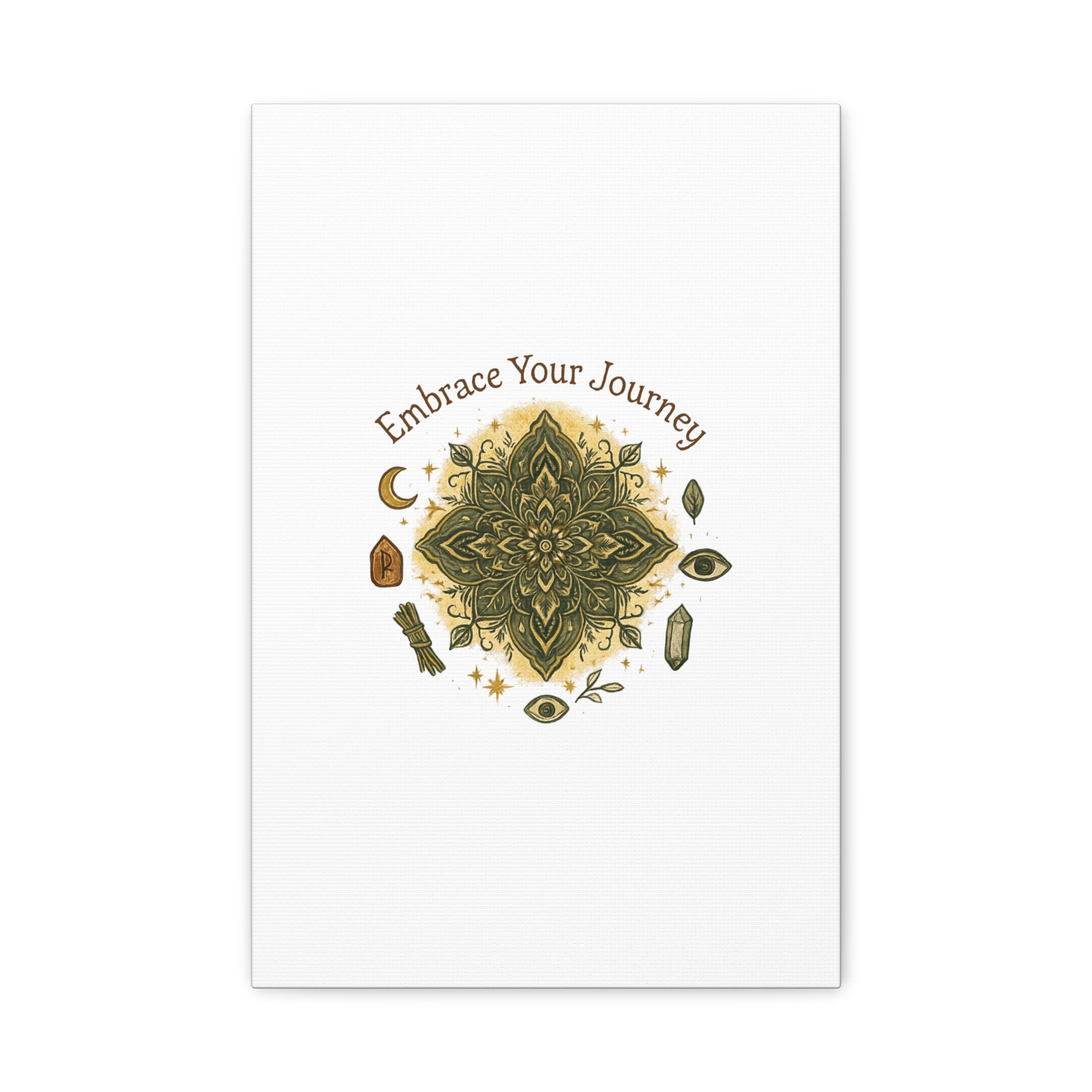 Embrace Your Journey Mandala Canvas | Matte Stretched Wall Art