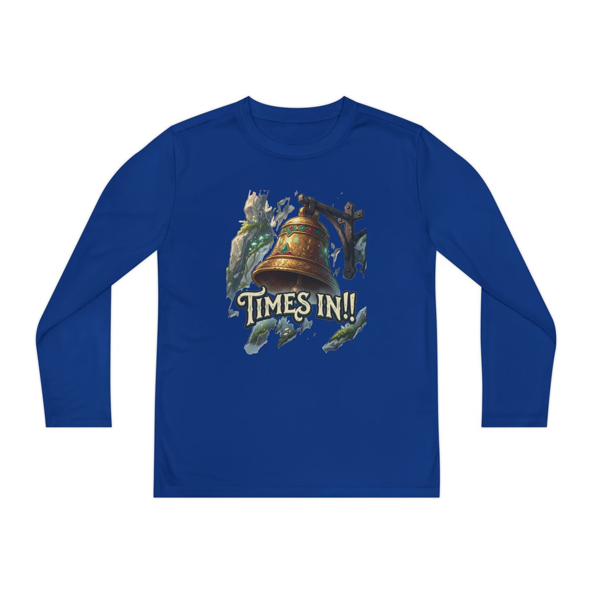 Times In!! Youth Long Sleeve Tee — Vintage Bell Graphic