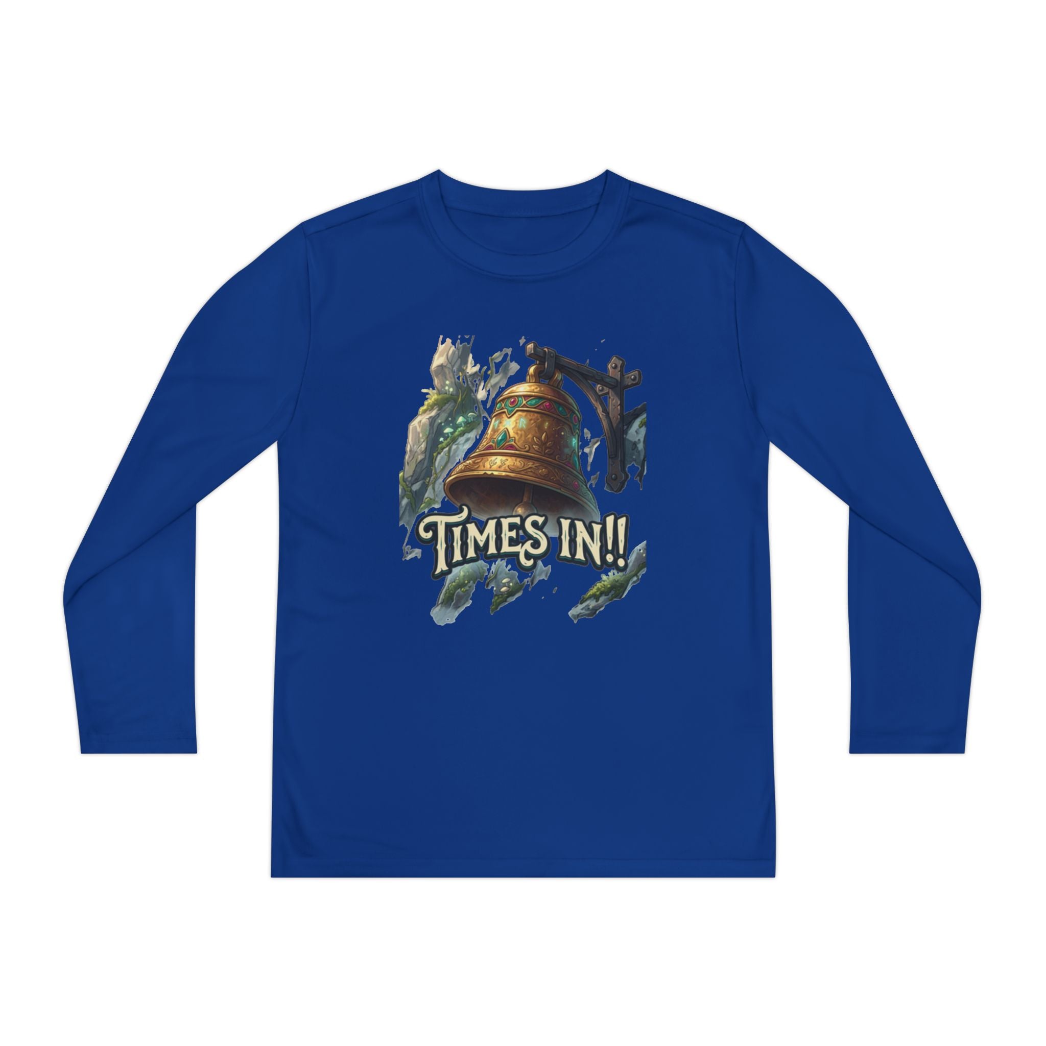 Times In!! Youth Long Sleeve Tee — Vintage Bell Graphic