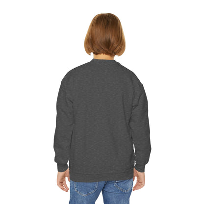Retro Script Rone Paate Youth Crewneck Sweatshirt | Colorful Handlettering