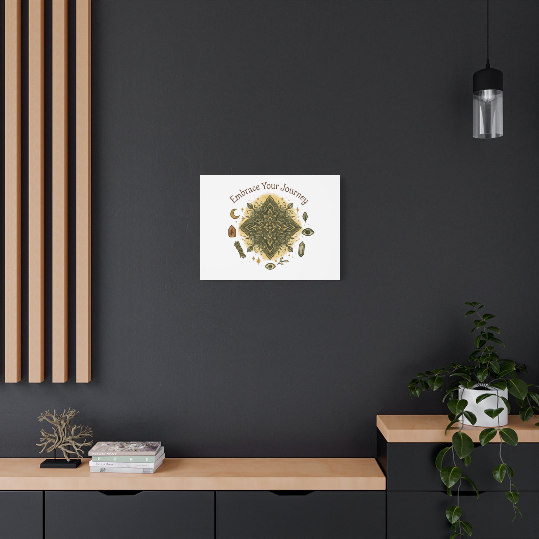 Embrace Your Journey Mandala Canvas | Matte Stretched Wall Art