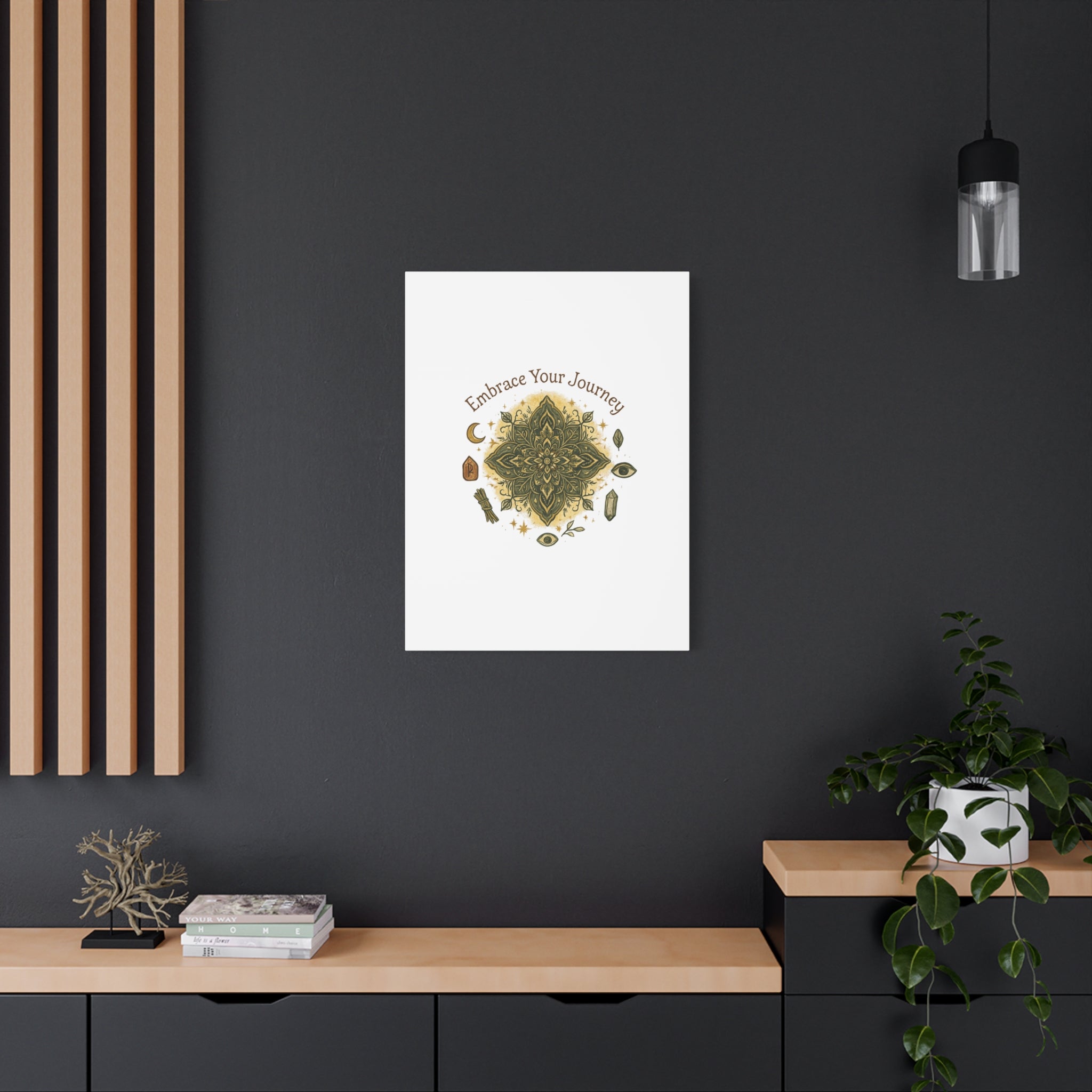 Embrace Your Journey Mandala Canvas | Matte Stretched Wall Art
