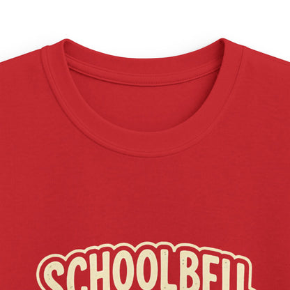 Schoolbell Rocks kids graphic T-shirt for school days