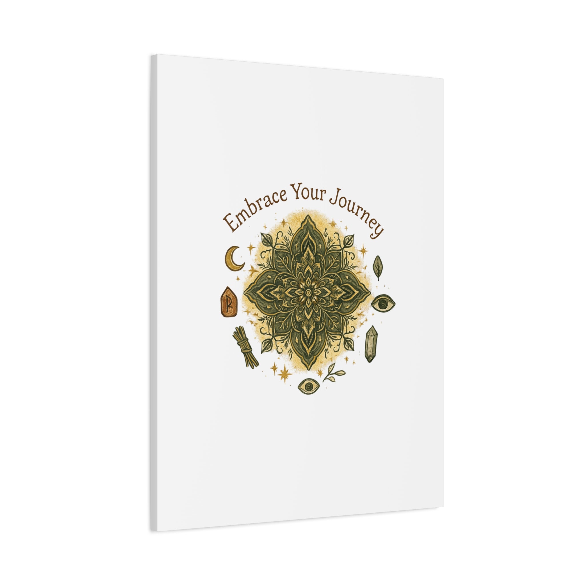 Embrace Your Journey Mandala Canvas | Matte Stretched Wall Art