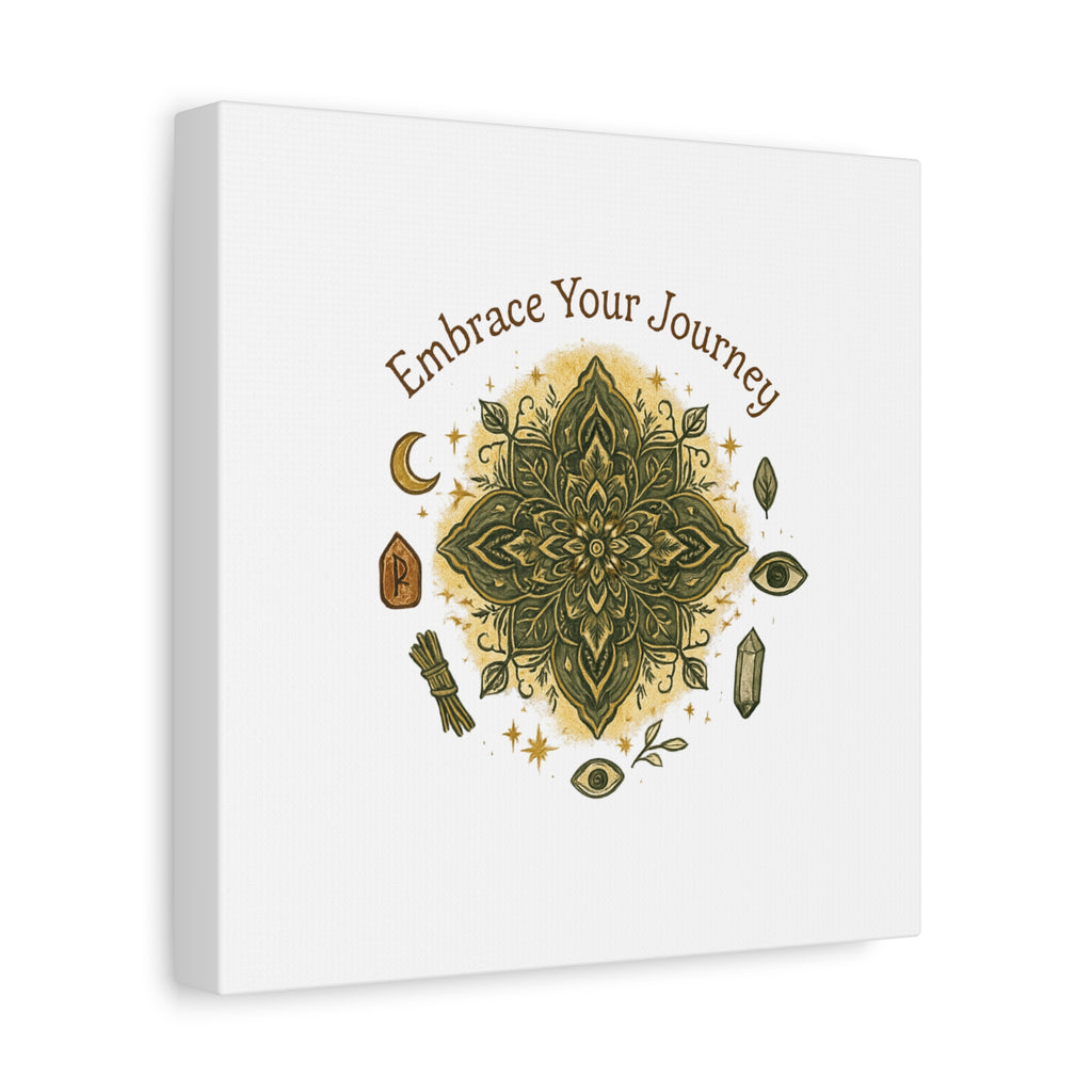Embrace Your Journey Mandala Canvas | Matte Stretched Wall Art