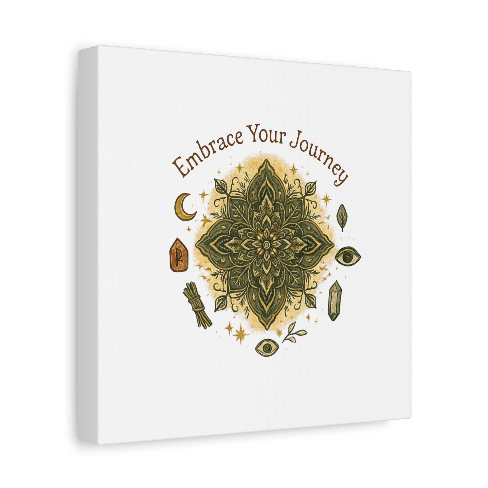 Embrace Your Journey Mandala Canvas | Matte Stretched Wall Art