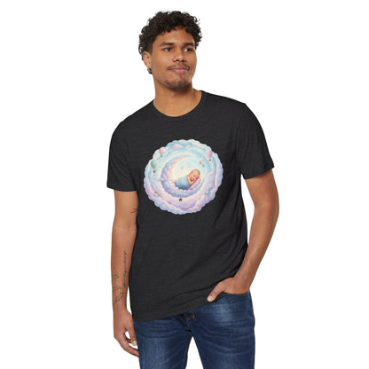 T-Shirt — Dreamy Baby in Cloud Illustration Organic Tee