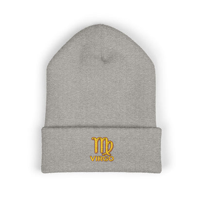 Virgo Zodiac Embroidered Cuffed Beanie