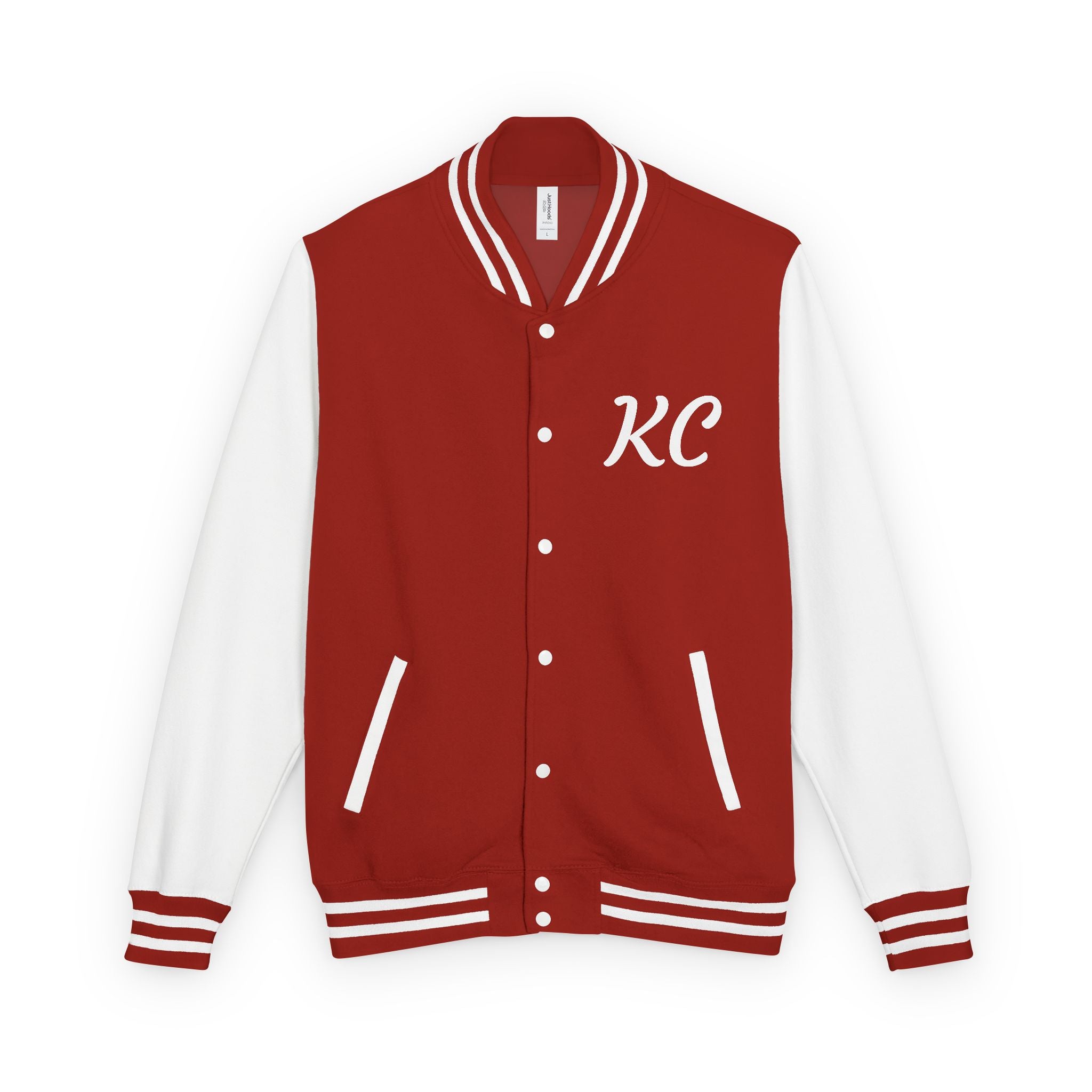 World Is Mine Graffiti Logo Letterman Jacket | KC Chest Monogram