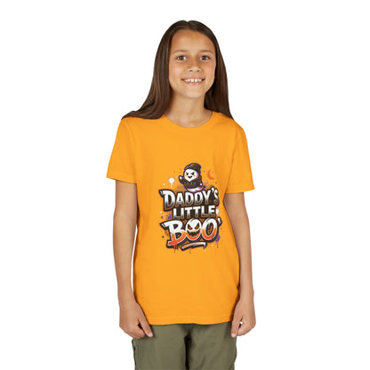 Youth Halloween Tee — “Daddy’s Little Boo” / “Spooky &amp; Unbothered” Kids Costume Shirt