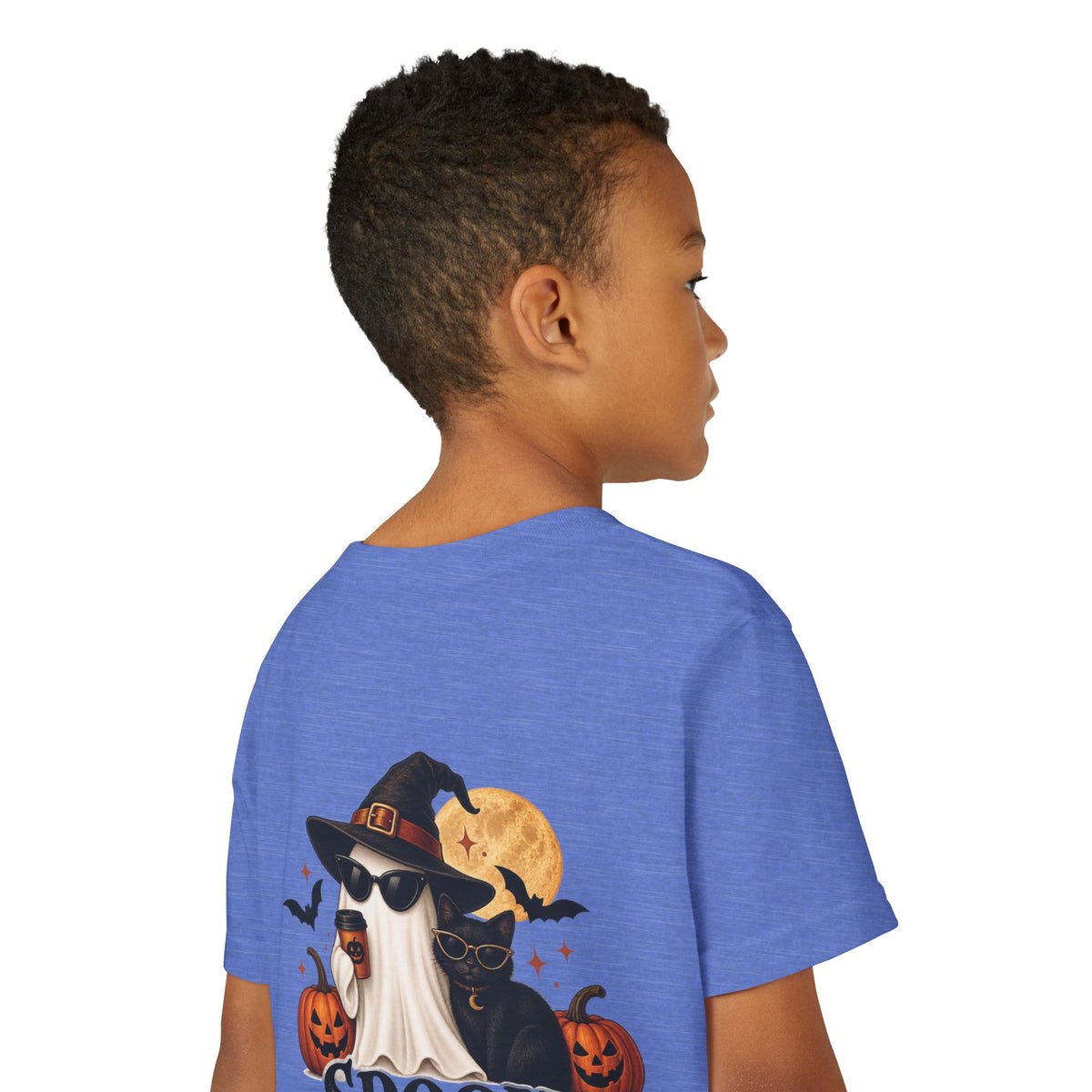 Youth Halloween Tee — “Daddy’s Little Boo” / “Spooky &amp; Unbothered” Kids Costume Shirt