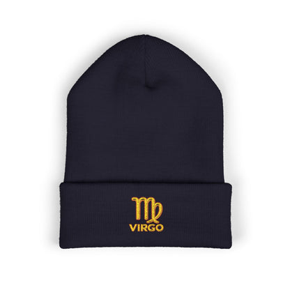 Virgo Zodiac Embroidered Cuffed Beanie