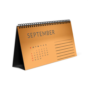 2026 Resolutions Desktop Calendar, Personalized Desk Planner | Office Agenda