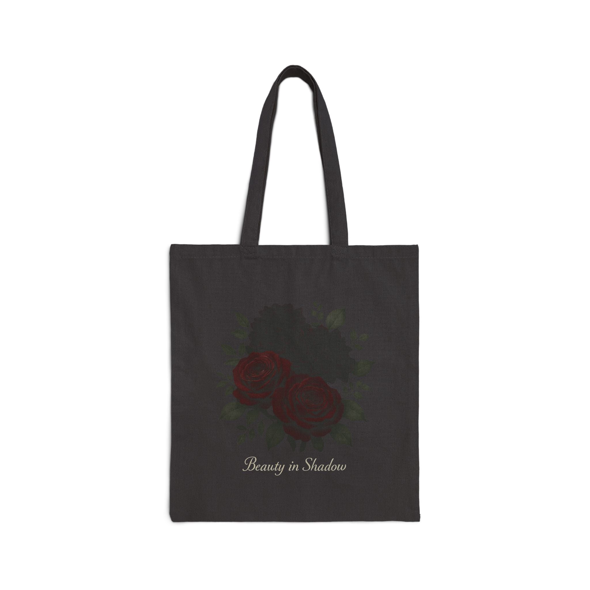 Vintage Rose Botanical Illustration Tote Bag | Floral Canvas Market Bag