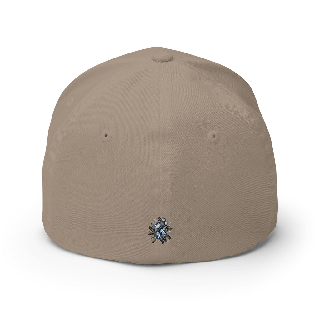 Serenity Embroidered Cap — Floral Calm Baseball Hat