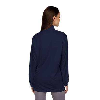 Embroidered Earth Patch Quarter-Zip Pullover