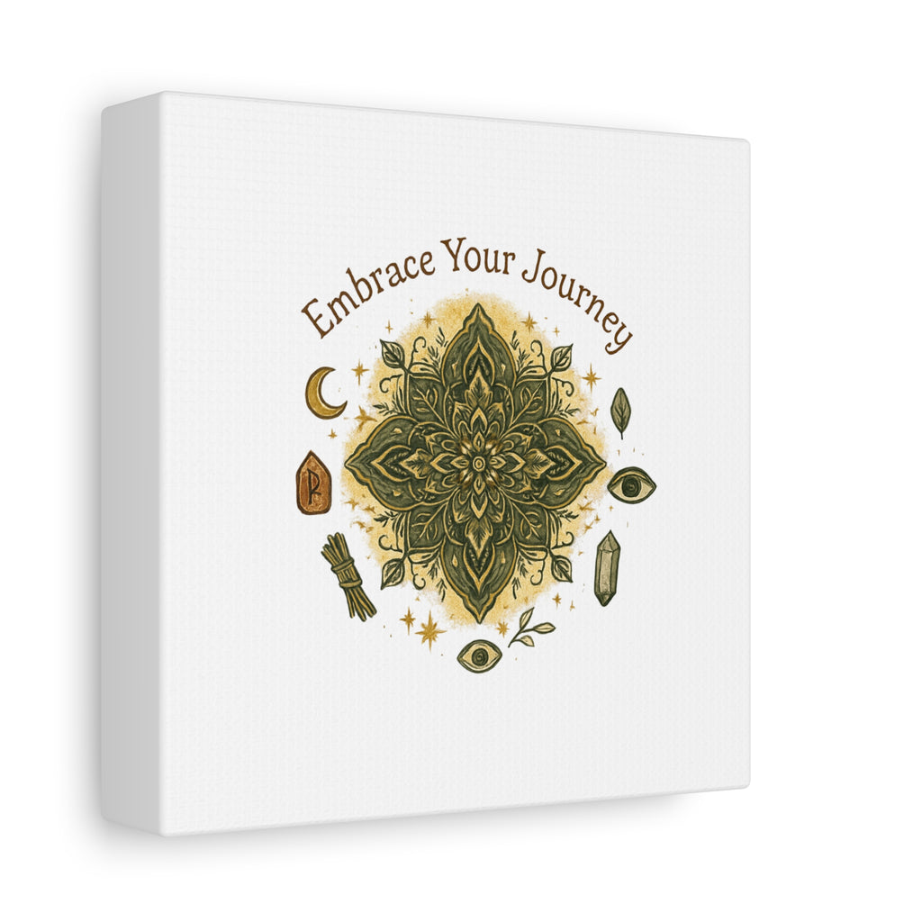 Embrace Your Journey Mandala Canvas | Matte Stretched Wall Art