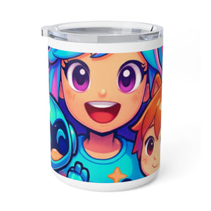 Anime  Inspired Coffee Mug, Cute Character Design, Kids Gift, Vibrant Travel Cup, Fun Drinkware, Unique Beverage Container, Teacher Gift, Holiday