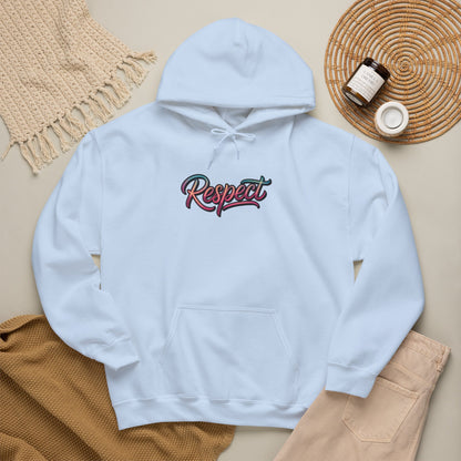 Respect Is Earned Hoodie — Retro Script Motivational Sweatshirt