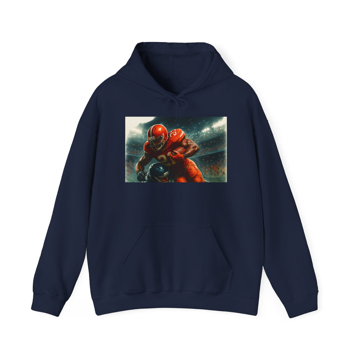 Football Warrior Hoodie, Sports Sweatshirt, Game Day, Unisex Apparel, We Up Next, Athletic Gift