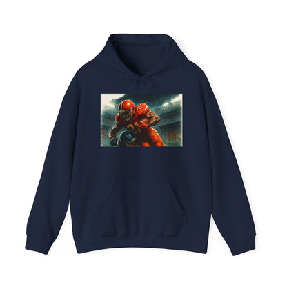 Football Warrior Hoodie, Sports Sweatshirt, Game Day, Unisex Apparel, We Up Next, Athletic Gift