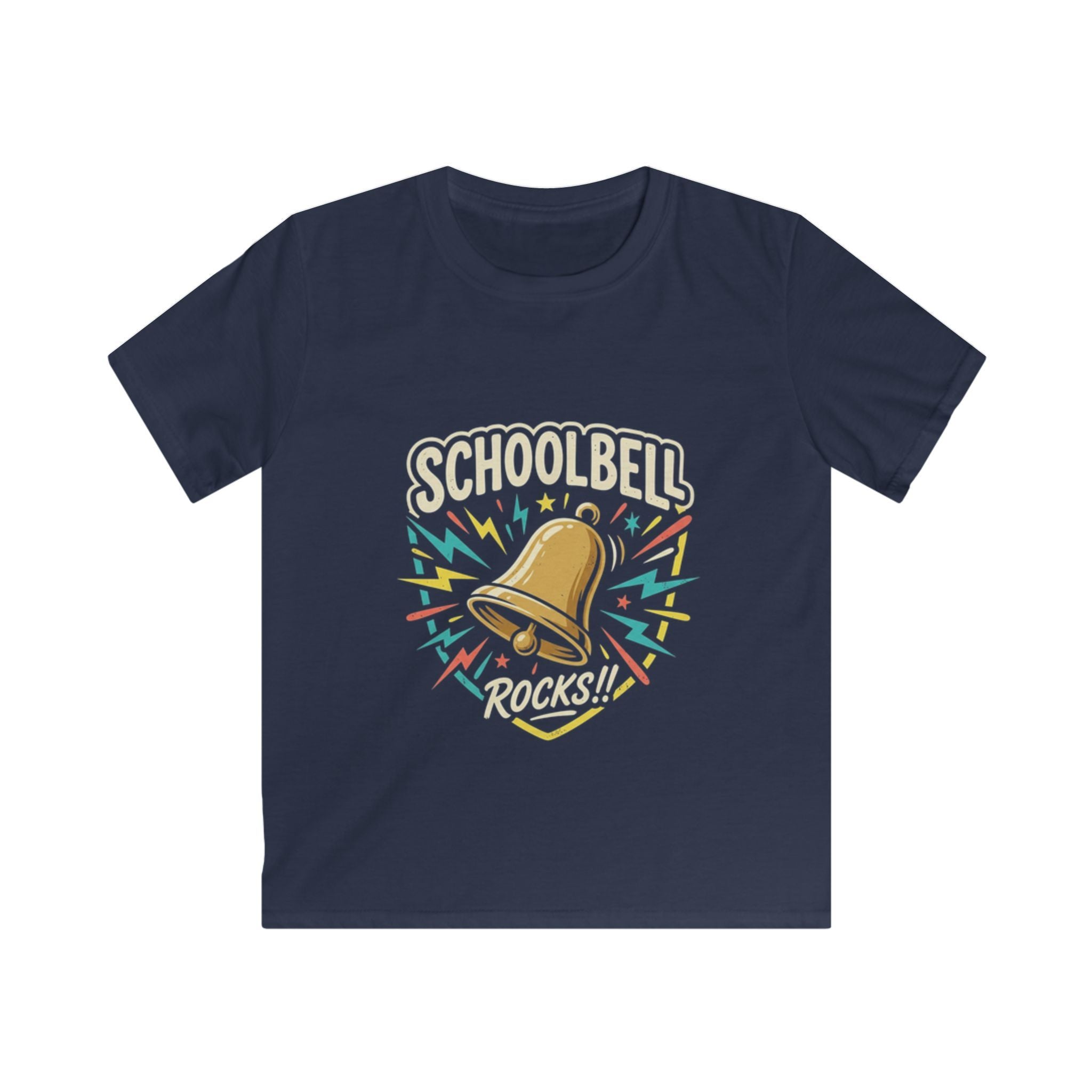 Kids Tee — "Schoolbell Rocks" Back-to-School Graphic T‑Shirt