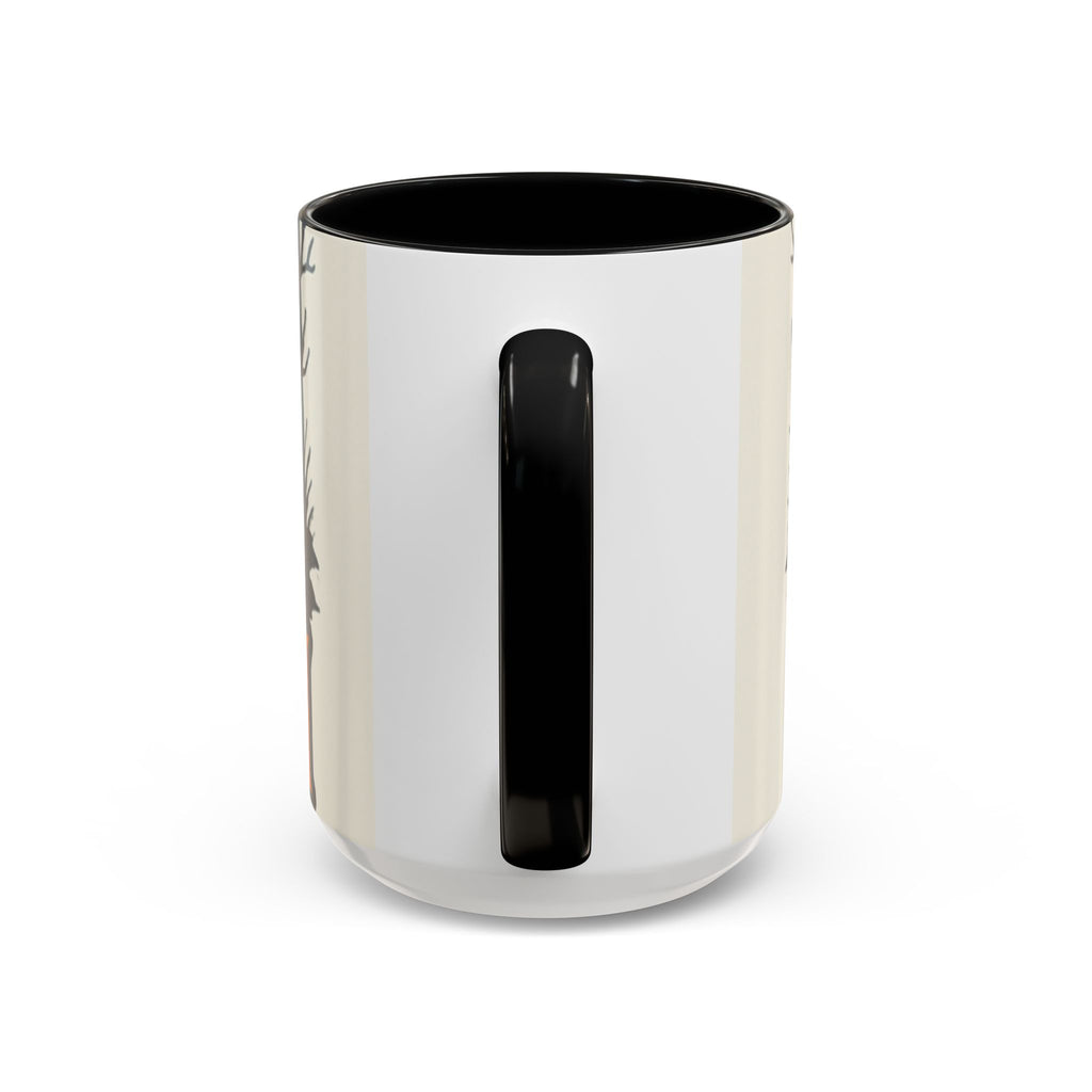 Spooky Cozy October Accent Coffee Mug — Autumn Vibe Ceramic (11/15 oz)