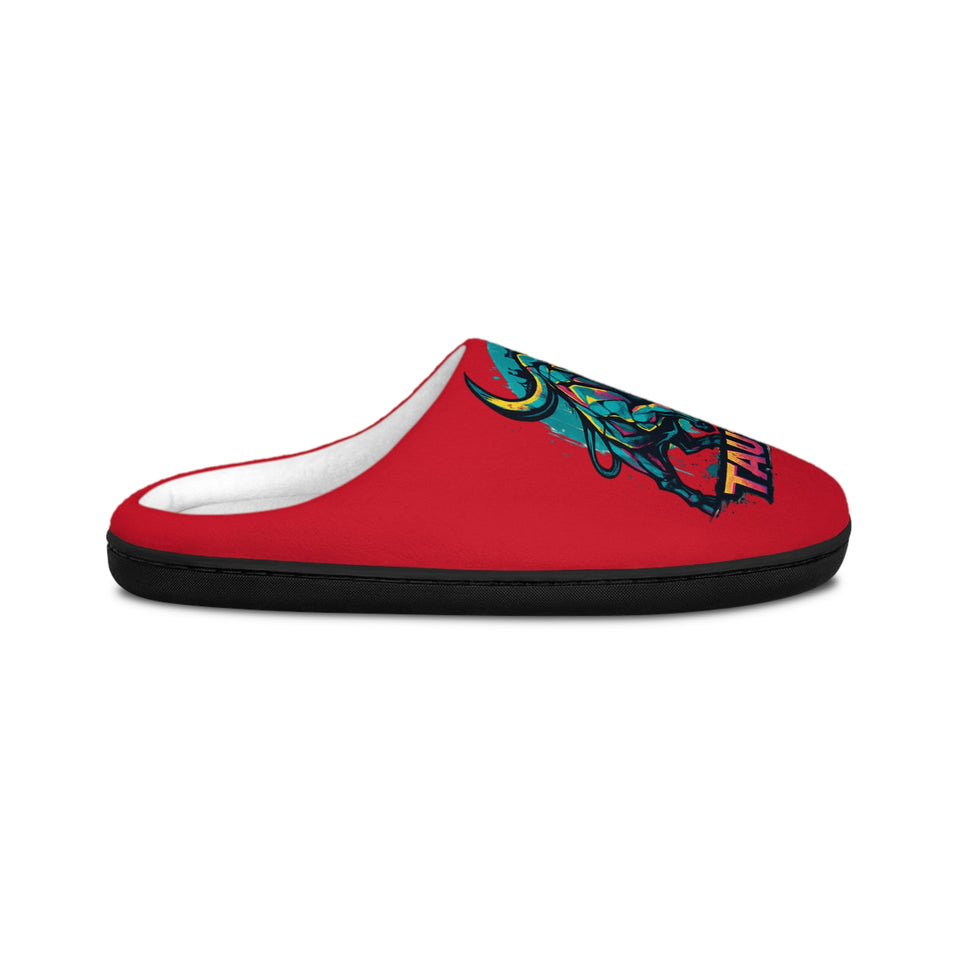 Taurus Bull Graphic Slippers — Men's Astrological Indoor Slide