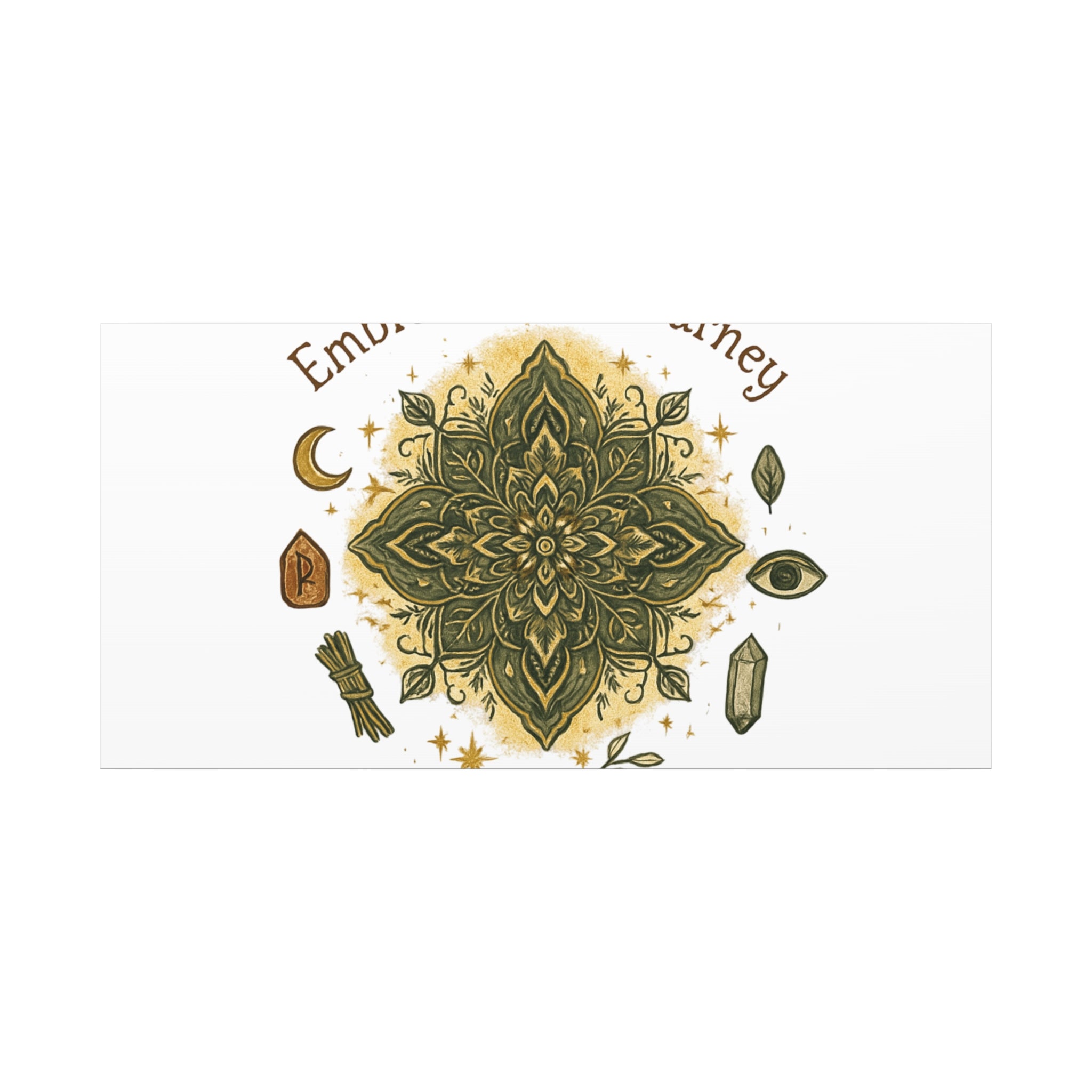 Embrace Your Journey Mandala Canvas | Matte Stretched Wall Art